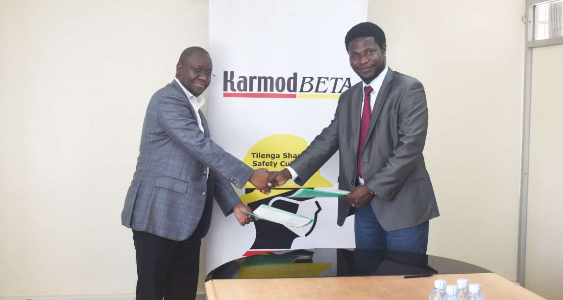 Mr.Nelson Mugenyi, the Executive Director of BETA JMG and Mr.Peter Owotoki, Chairman KARMOD Kenya.